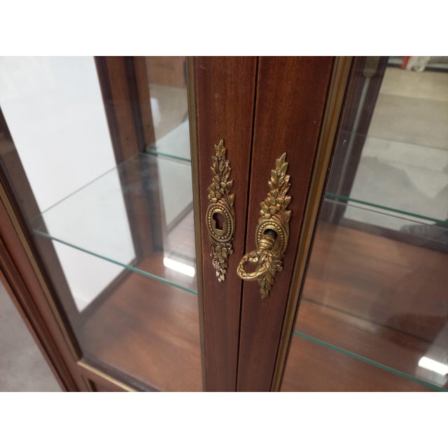 Louis XVI Mahogany Showcase, 1950s For Sale - Image 18 of 18