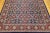 Vintage Persian Tabriz Afshan Rug, Handwoven Allover Geometric Caucasian Kuba Pattern, Navy & Red, 7’ X 10' For Sale - Image 12 of 12