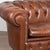 20th Century Vintage Brown Leather Chesterfield Two Seat Sofa Loveseat From Denmark For Sale - Image 4 of 14