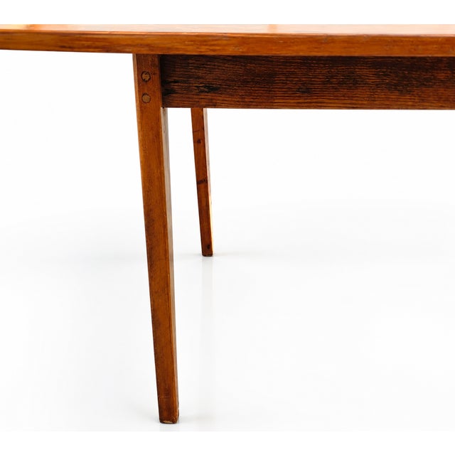 Antique Early American Primitive Chestnut Farmhouse Dining Table, Circa 1800 For Sale - Image 4 of 18