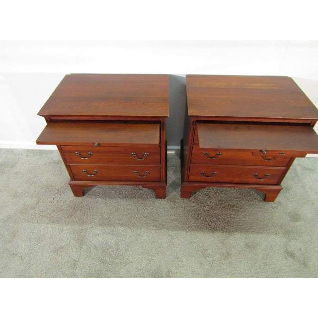 Wood Lexington Bob Timberlake Solid Cherry Pair of Nightstands For Sale - Image 7 of 10