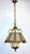 Antique French Brass and Glass Chandelier from Unbekannt, 1930s For Sale - Image 3 of 10