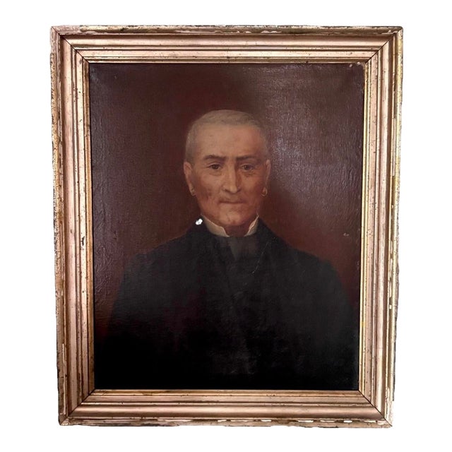 Late-18th Century Dutch School Portrait Oil on Canvas Painting For Sale