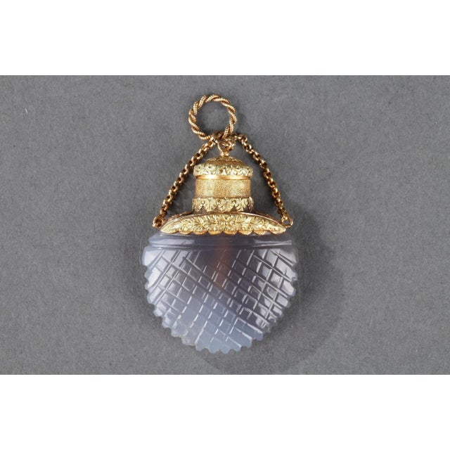 19th Century Opaline & Gold Perfume Flask For Sale - Image 11 of 13