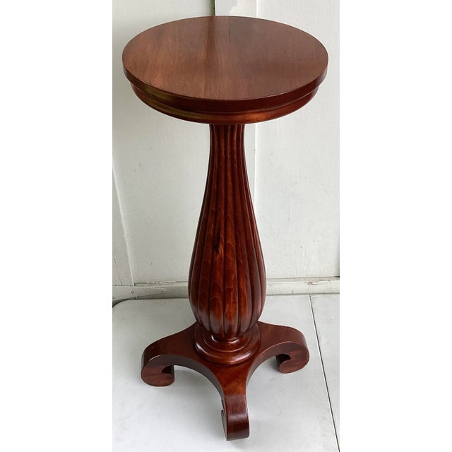 Traditional Late 18th Century Victorian Aesthetic Movement Red Mahogany Pedestal or Plant Stand For Sale - Image 3 of 9