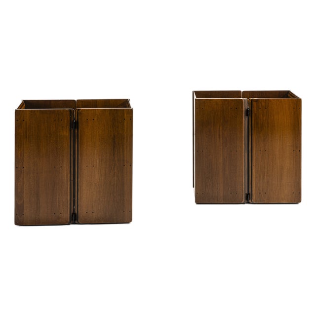 Bedside Tables by Afra and Tobia Scarpa for Malato, 1970s, Set of 2 For Sale