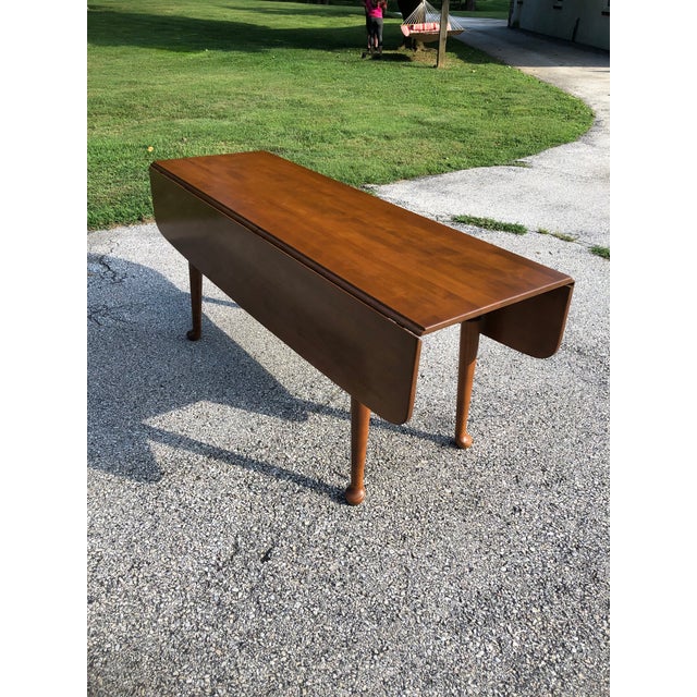 Vintage Ethan Allen Maple Drop Leaf Harvest/Dining Table Chairish