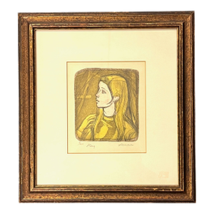 Mid 20th Century Irving Amen Engraving "May"