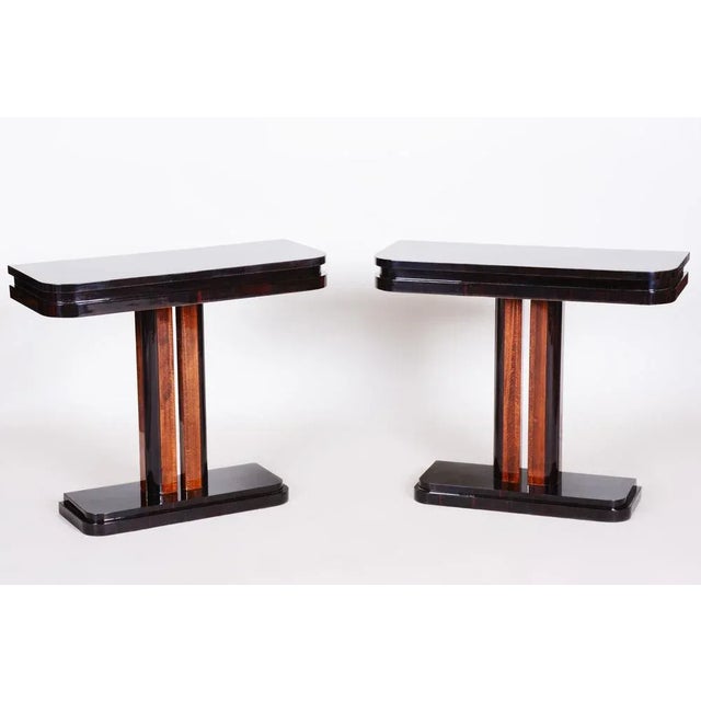 Art Deco Bedside Tables in High Gloss, France, 1920s, Set of 2 For Sale - Image 12 of 13