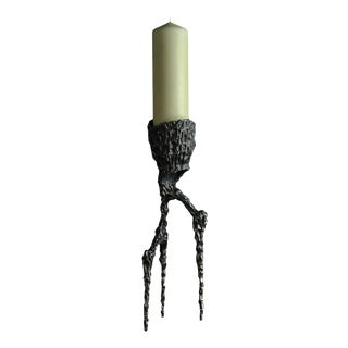 Omnia Vanitas Vanité 33 Candelabra in Patinated Cast Bronze by William Guillon For Sale