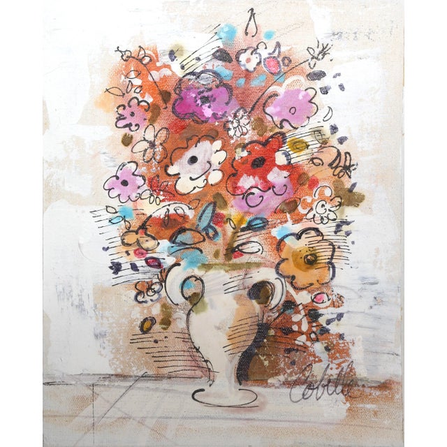 Vase With Flowers (Brown and Red), Charles Cobelle For Sale - Image 4 of 4