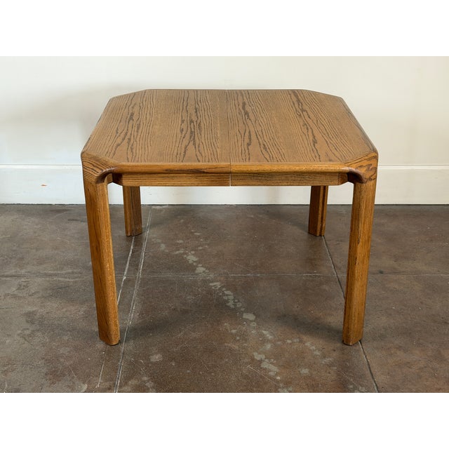 Vintage 1970's Oak Dining Table For Sale - Image 10 of 18