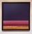 This artwork presents a serene gradient of colors, transitioning from deep purples to soft pinks and warm golds, evoking a...