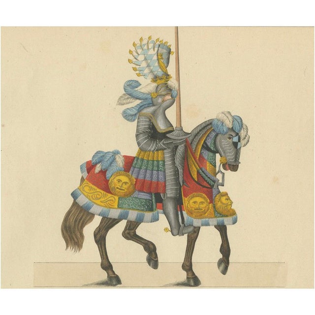 Friedrich Martin von Reibisch, Knightly Parade Armour, 1842, Paper For Sale - Image 6 of 6
