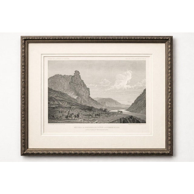 Antique utah canyon print, weber river & sheep rock canyon view, 1861 : a finely detailed mid-19th century american...
