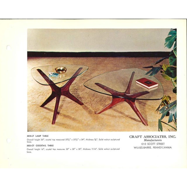 1960s Attributed to Adrian Pearsall for Craft Associates 2015-Lt Jacks Side Table in Walnut For Sale - Image 10 of 14