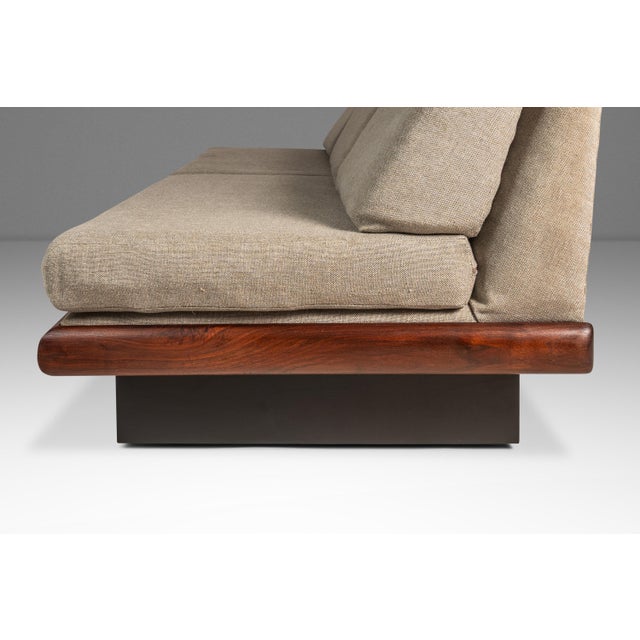Rare Mid-Century Modern Armless Three Seat Platform Sofa / Daybed Attributed to Adrian Pearsall for Craft Associates, Usa, C. 1960s For Sale - Image 10 of 18