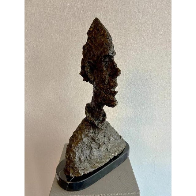 Unknown, Sculptural Head, Patinated Bronze For Sale - Image 5 of 9