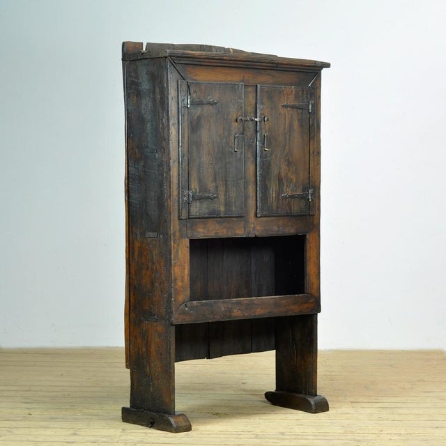 Rustic Spanish Oak Cabinet, 1800 For Sale - Image 3 of 14