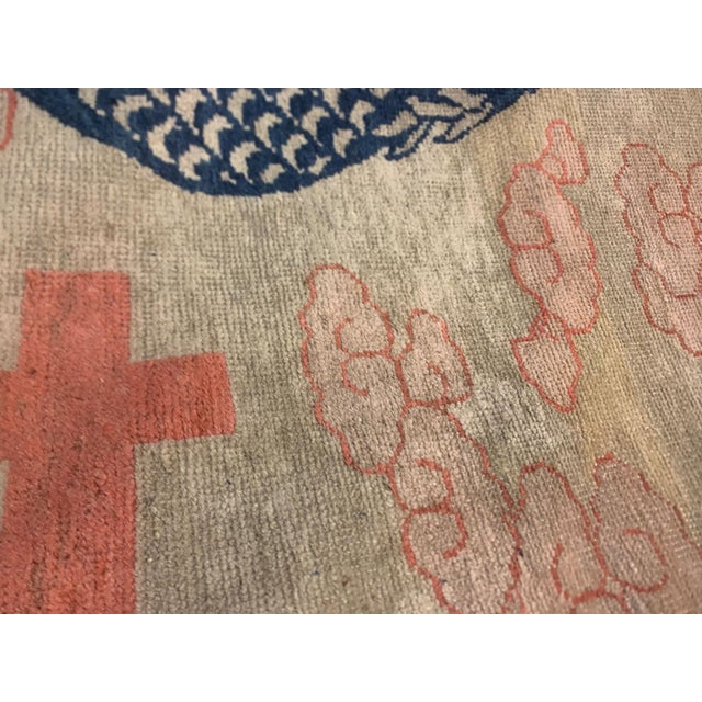 Late 19th Century Antique Chinese Dragon and Phoenix Wedding Rug With Double Happiness Symbol 9'2" X 11'8" For Sale - Image 5 of 18