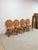 Late 20th Century Cane Rattan Round Dining Chair Set Four Cushion Coastal Hollywood Regency For Sale In Tampa - Image 6 of 10