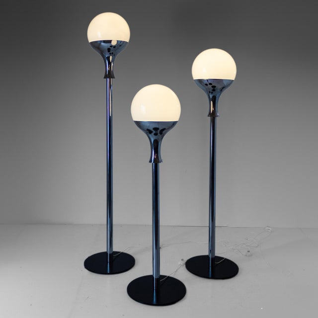 Vintage Italian Floor Lamps in the style of Artemide, 1970s, Set of 3 For Sale - Image 15 of 16