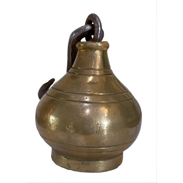 Antique Greek Brass 4 1/2 Pound Weight For Sale