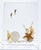 Lucite specimen decorative objects. Set of three. Mid 20th century.
