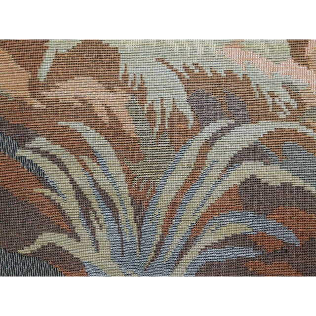 Vintage Machine Made Wall Hanging Tapestry. 5'4"x 6'6" For Sale - Image 11 of 14