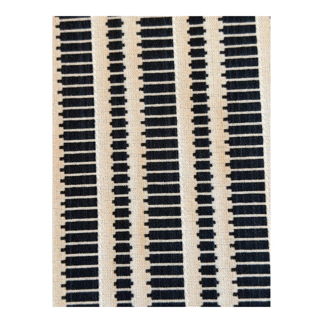 Zak + Fox Oyo Cotton Hand Woven Stripe Fabric 2 Yards No. Zfoy-01 For Sale