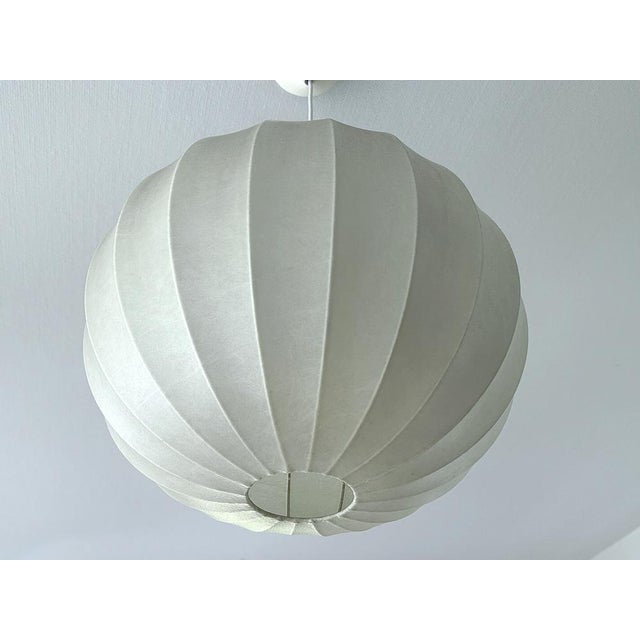 Large Vintage Cocoon Pendant Light from Goldkant Leuchten, 1960s For Sale - Image 10 of 18