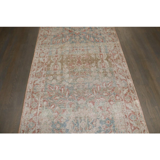 Wide Worn Antique Persian Sarouk Runner - 3'6" x 13'5" For Sale In New York - Image 6 of 9