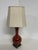 Late 20th Century Vintage Oxblood Red Ceramic Table Lamp For Sale - Image 5 of 13