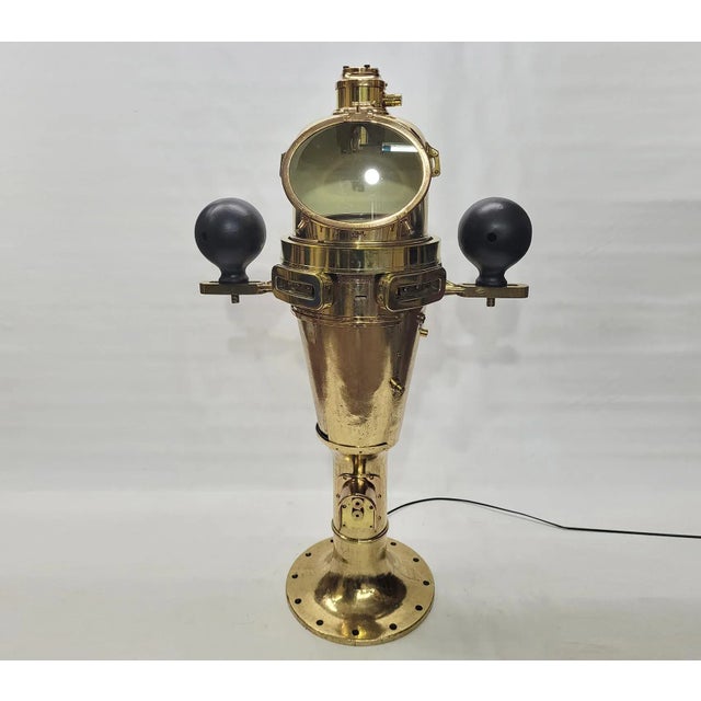 Spectacular solid brass ships binnacle by Keuffel and Esser Company of New York in 1918. Builders plate is marked type VII...