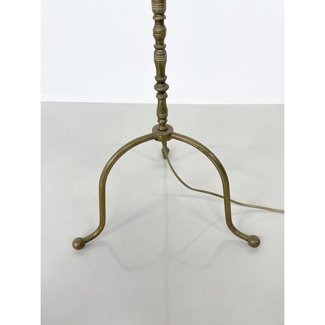 Mid-Century Modern Brass Floor Lamp, 1940s For Sale - Image 3 of 7