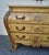 Wood Marble Top Chest French Baroque Style Bombay Commode Carved 3 Drawer 90's For Sale - Image 9 of 18