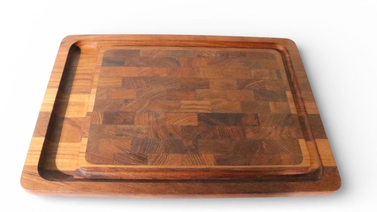 Mid 20th Century Danish Modern Butcher Block Cutting Board by Jens