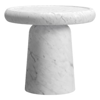 Nissa M Bianco Gioia Marble Marble Side Table by Ivan Colominas For Sale