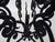 Black Large Wrought Iron Chandelier with 12 Lights, 1970s For Sale - Image 8 of 11