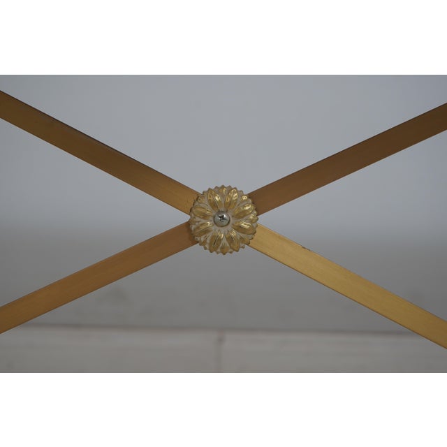 Ethan Allen Modern White Wash Finish Empire Sofa Table For Sale - Image 14 of 18