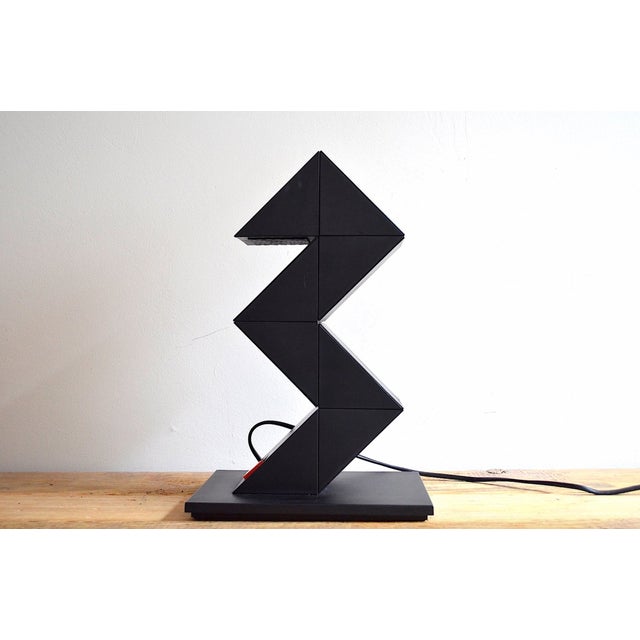 Bauhaus Zig Zag Table Lamp by Shui LD Chan for Brilliant Leuchten, 1980s For Sale - Image 3 of 16