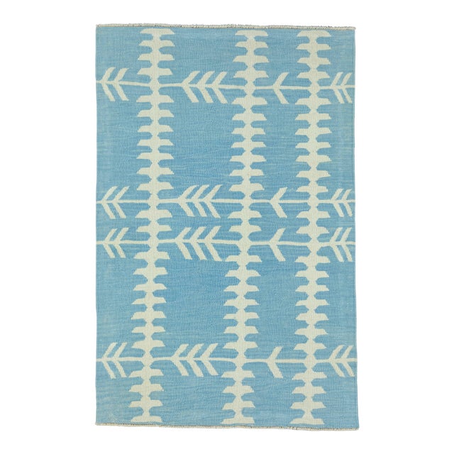 Turkish Kilim Oriental Handmade Flatweave 3' x 4'8" #18165 For Sale