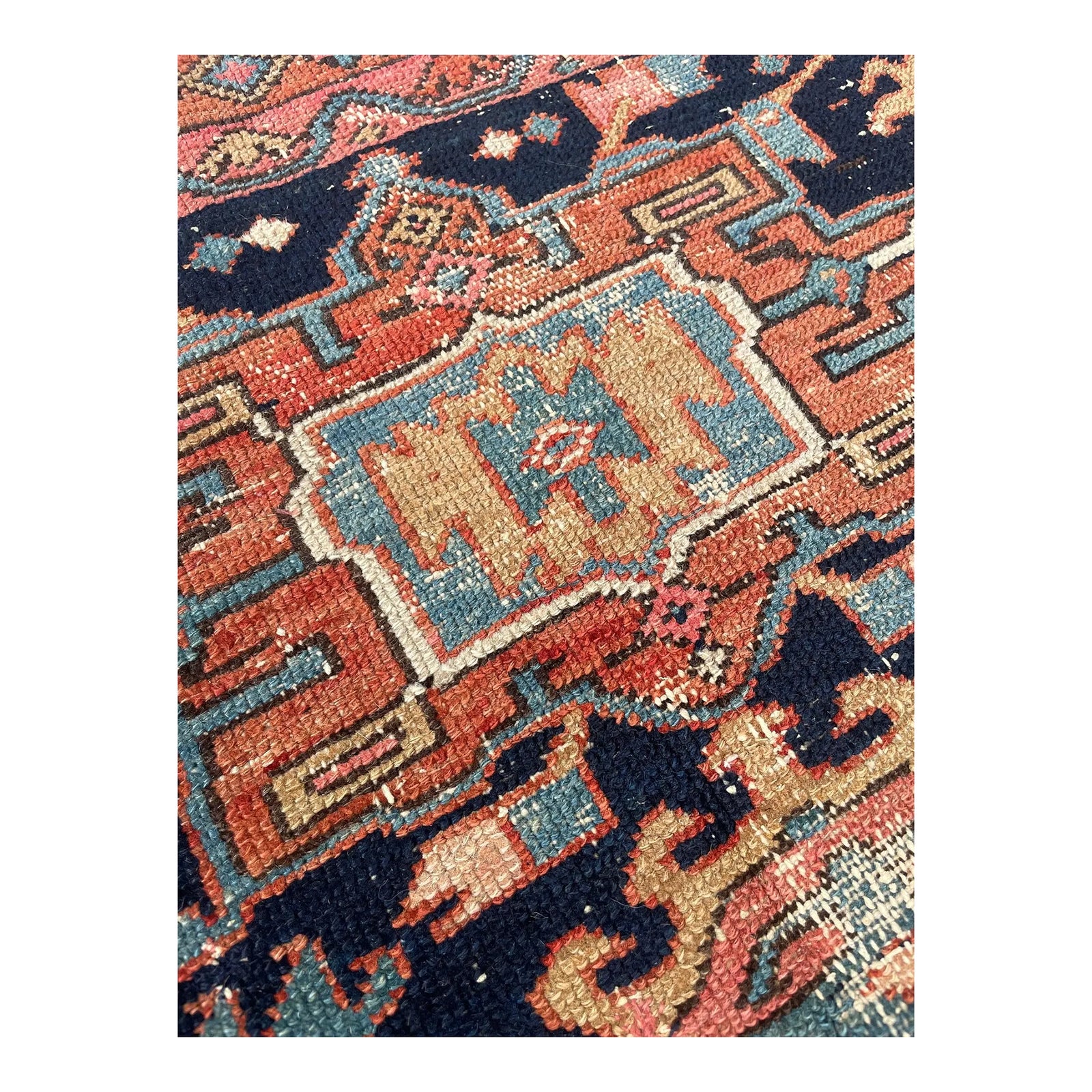 Geometric Floral & Vines Medallions Rug - 3.3 X 4.4 | Chairish
