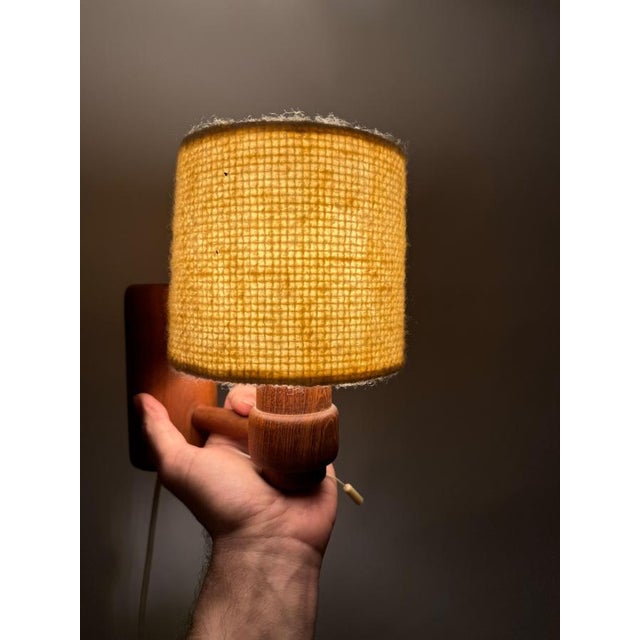 Mid-Century Modern Teak Wall Lamp from Temde Leuchten, 1960s For Sale - Image 6 of 18
