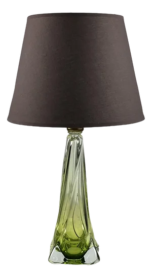 Lead Crystal Table Lamp from Val Saint Lambert, Belgium, 1950s