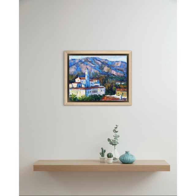 Contemporary Santa Barbara Hills - Oil Landscape Santa Ynez Mountains For Sale - Image 3 of 12