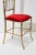 Polished Brass Chiavari Chair With Red Velvet, Italy, 1960s For Sale In Palm Springs - Image 6 of 10