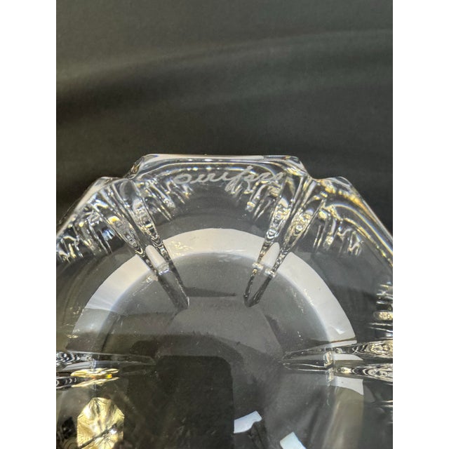 Transparent Orrefors Orion Crystal Tulip Bowl 5.5” Lars Hellsten 1987 Swedish Art Glass Retired For Sale - Image 8 of 9