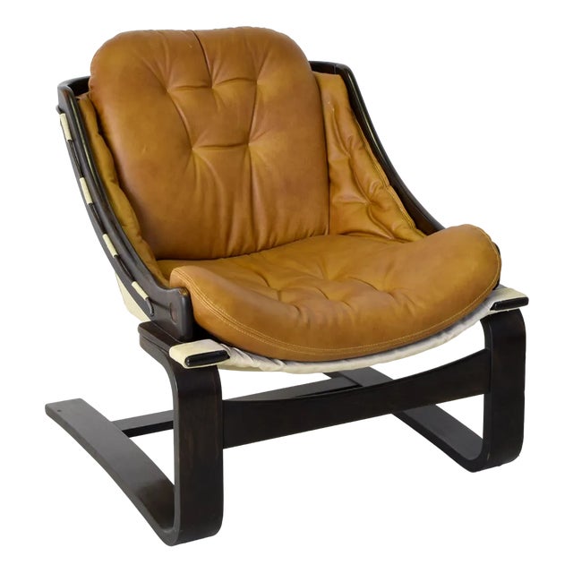 Vintage Krona Lounge Chair by Ake Fribytter for Nelo, 1970s For Sale