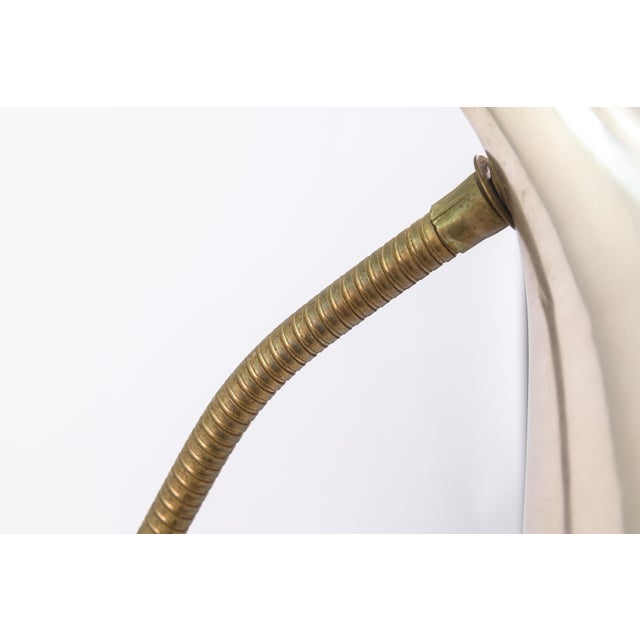 Metal Vintage Double Gooseneck Starpunched Adjustable Table Lamp Thurston Attributed For Sale - Image 7 of 10